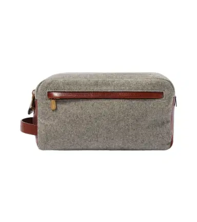 Brunello Cucinelli Leather-trimmed toiletry bag | Thumbnail 1 Brunello Cucinelli Leather-trimmed toiletry bag | Thumbnail 1