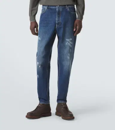 Brunello Cucinelli Mid-rise straight jeans | Thumbnail 4 Brunello Cucinelli Mid-rise straight jeans | Thumbnail 4