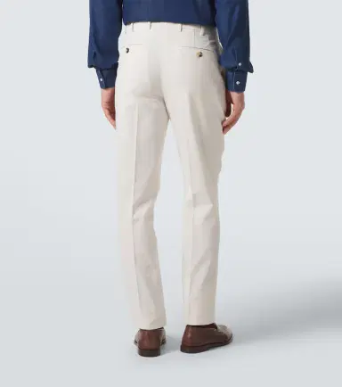 Brunello Cucinelli Cotton gabardine slim pants | Thumbnail 3 Brunello Cucinelli Cotton gabardine slim pants | Thumbnail 3