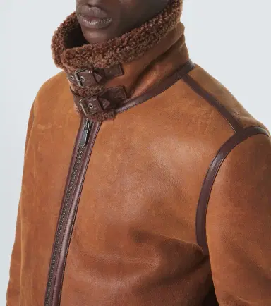 Brunello Cucinelli Shearling-lined leather jacket | Thumbnail 2 Brunello Cucinelli Shearling-lined leather jacket | Thumbnail 2