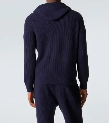Brunello Cucinelli Ribbed-knit cashmere zip-up cardigan | Thumbnail 4 Brunello Cucinelli Ribbed-knit cashmere zip-up cardigan | Thumbnail 4
