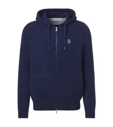 Brunello Cucinelli Ribbed-knit cashmere zip-up cardigan | Thumbnail 1 Brunello Cucinelli Ribbed-knit cashmere zip-up cardigan | Thumbnail 1