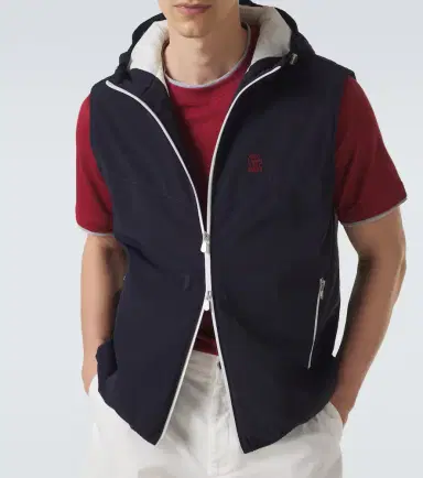 Brunello Cucinelli Logo padded technical vest | Thumbnail 3 Brunello Cucinelli Logo padded technical vest | Thumbnail 3