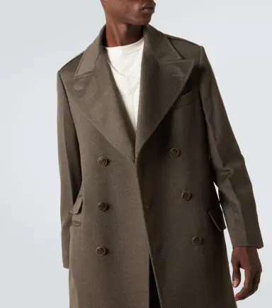 Brunello Cucinelli Double-breasted virgin wool overcoat | Thumbnail 4 Brunello Cucinelli Double-breasted virgin wool overcoat | Thumbnail 4