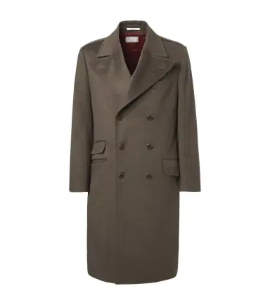 Brunello Cucinelli Double-breasted virgin wool overcoat | Thumbnail 1 Brunello Cucinelli Double-breasted virgin wool overcoat | Thumbnail 1