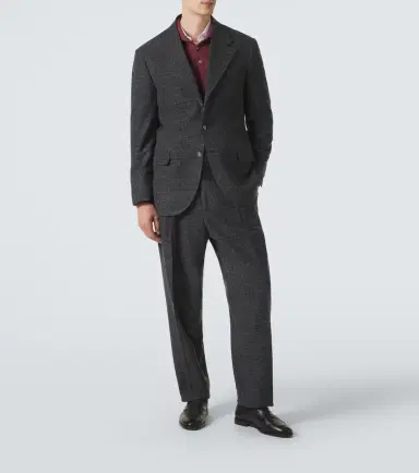 Brunello Cucinelli Checked silk, wool, and cashmere suit | Thumbnail 3 Brunello Cucinelli Checked silk, wool, and cashmere suit | Thumbnail 3