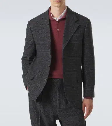 Brunello Cucinelli Checked silk, wool, and cashmere suit | Thumbnail 8 Brunello Cucinelli Checked silk, wool, and cashmere suit | Thumbnail 8