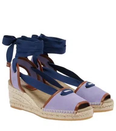 Versace Lola suede espadrille wedges | Thumbnail 1 Versace Lola suede espadrille wedges | Thumbnail 1