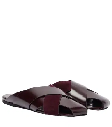 Proenza Schouler Slant leather sandals | Thumbnail 1 Proenza Schouler Slant leather sandals | Thumbnail 1
