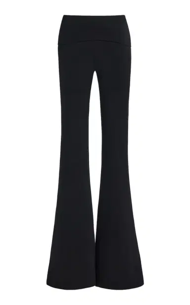 ÉTERNE Foldover Jersey Flared Pants | Thumbnail 1 ÉTERNE Foldover Jersey Flared Pants | Thumbnail 1