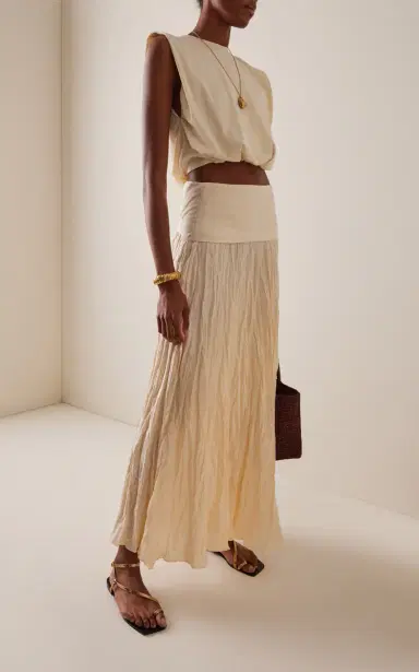 Johanna Ortiz Light and Sound Crimped Linen Maxi Skirt | Thumbnail 2 Johanna Ortiz Light and Sound Crimped Linen Maxi Skirt | Thumbnail 2