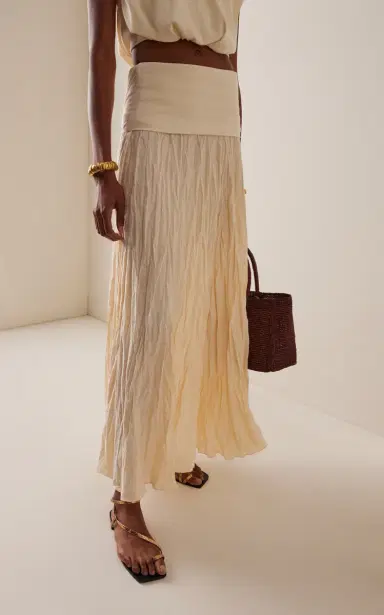 Johanna Ortiz Light and Sound Crimped Linen Maxi Skirt | Thumbnail 3 Johanna Ortiz Light and Sound Crimped Linen Maxi Skirt | Thumbnail 3