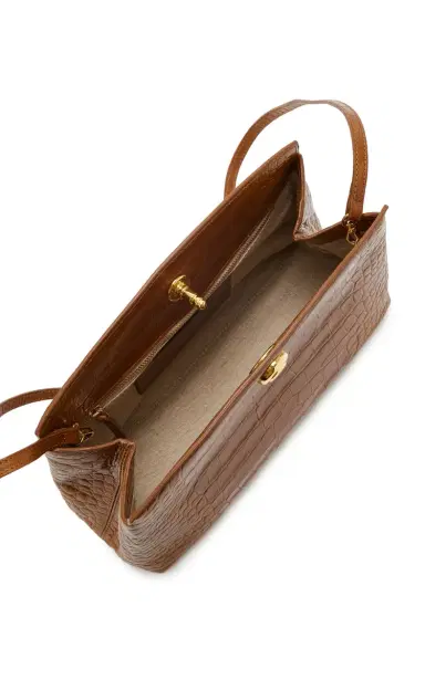 Liffner Pushlock Croc-Effect Leather Pouch | Thumbnail 6 Liffner Pushlock Croc-Effect Leather Pouch | Thumbnail 6