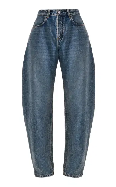 Alaïa Round Mid-Rise Barrel-Leg Jeans | Thumbnail 2 Alaïa Round Mid-Rise Barrel-Leg Jeans | Thumbnail 2