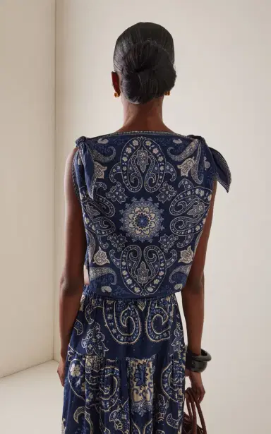 Sea Emelina Printed Linen-Cotton Top | Thumbnail 4 Sea Emelina Printed Linen-Cotton Top | Thumbnail 4