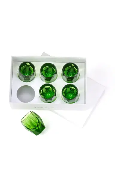 MARIO LUCA GIUSTI Set-of-Six Milly Acrylic Glasses - Green | Thumbnail 2 MARIO LUCA GIUSTI Set-of-Six Milly Acrylic Glasses - Green | Thumbnail 2