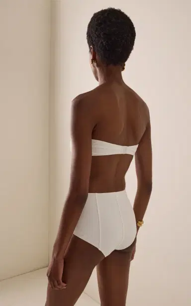 Lisa Marie Fernandez Poppy High-Waist Jacquard Bikini | Thumbnail 3 Lisa Marie Fernandez Poppy High-Waist Jacquard Bikini | Thumbnail 3