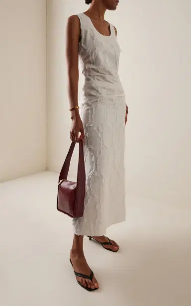 Proenza Schouler White Label Violeta Jacquard Cotton Maxi Dress | Thumbnail 2 Proenza Schouler White Label Violeta Jacquard Cotton Maxi Dress | Thumbnail 2