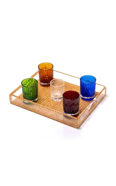 MARIO LUCA GIUSTI Acrylic Butler Tray - Brown | Thumbnail 2 MARIO LUCA GIUSTI Acrylic Butler Tray - Brown | Thumbnail 2