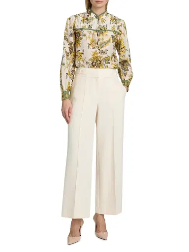 Elie Tahari Women's The Athena Floral Cotton-Silk Blouse - Sunray Floral Print | Thumbnail 2 Elie Tahari Women's The Athena Floral Cotton-Silk Blouse - Sunray Floral Print | Thumbnail 2