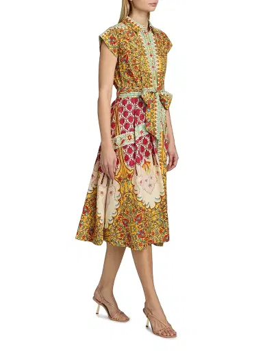 Elie Tahari Women's The Fran Baroque Midi Shirtdress - Baroque Print | Thumbnail 4 Elie Tahari Women's The Fran Baroque Midi Shirtdress - Baroque Print | Thumbnail 4