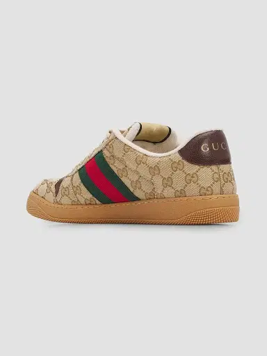 Gucci Men's Screener Canvas Low-Top Sneakers - Rope Beige - Size 14 | Thumbnail 4 Gucci Men's Screener Canvas Low-Top Sneakers - Rope Beige - Size 14 | Thumbnail 4