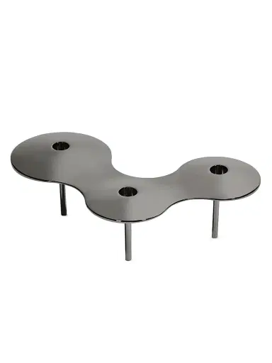 Zaha Hadid Design Cell Triple Stainless Steel Candle Holder | Thumbnail 6 Zaha Hadid Design Cell Triple Stainless Steel Candle Holder | Thumbnail 6