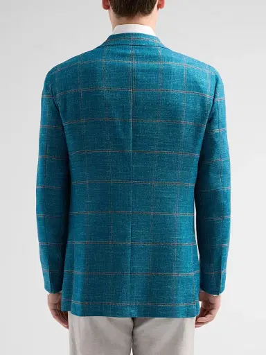 Kiton Men's Windowpane Checked Cashmere-Blend Sport Coat - Green - Size 44 | Thumbnail 3 Kiton Men's Windowpane Checked Cashmere-Blend Sport Coat - Green - Size 44 | Thumbnail 3