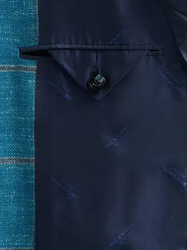 Kiton Men's Windowpane Checked Cashmere-Blend Sport Coat - Green - Size 44 | Thumbnail 6 Kiton Men's Windowpane Checked Cashmere-Blend Sport Coat - Green - Size 44 | Thumbnail 6