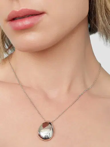 Oradina Women's Reflection Pendant Necklace in Sterling Silver - Silver | Thumbnail 2 Oradina Women's Reflection Pendant Necklace in Sterling Silver - Silver | Thumbnail 2