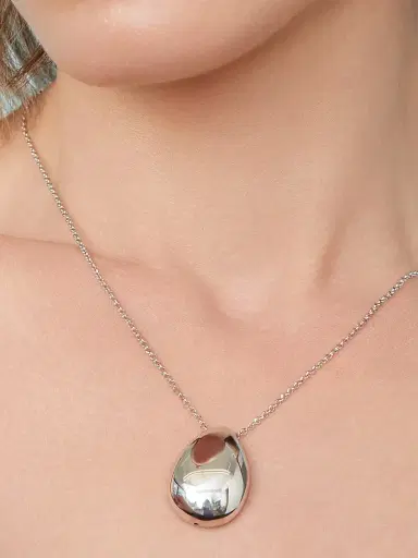 Oradina Women's Reflection Pendant Necklace in Sterling Silver - Silver | Thumbnail 4 Oradina Women's Reflection Pendant Necklace in Sterling Silver - Silver | Thumbnail 4