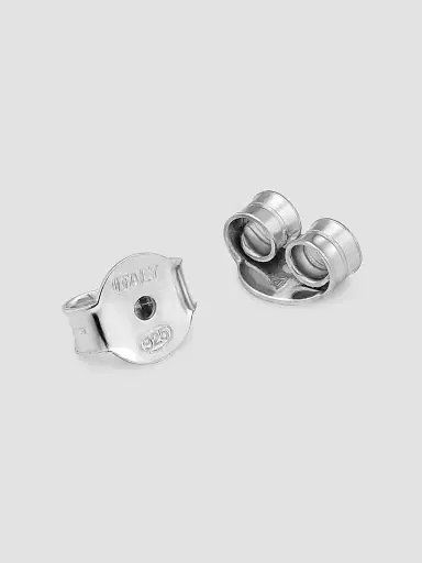 Oradina Women's Belle of the Ball Button Studs in Sterling Silver - Silver | Thumbnail 6 Oradina Women's Belle of the Ball Button Studs in Sterling Silver - Silver | Thumbnail 6