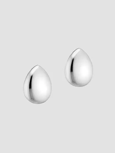 Oradina Women's Reflection Studs in Sterling Silver - Silver | Thumbnail 5 Oradina Women's Reflection Studs in Sterling Silver - Silver | Thumbnail 5