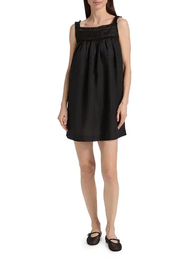 DÔEN Women's Bea Tent Minidress - Black | Thumbnail 2 DÔEN Women's Bea Tent Minidress - Black | Thumbnail 2