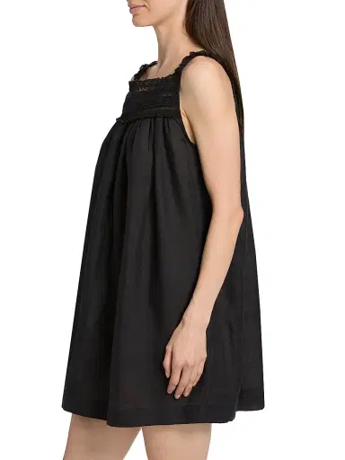 DÔEN Women's Bea Tent Minidress - Black | Thumbnail 4 DÔEN Women's Bea Tent Minidress - Black | Thumbnail 4