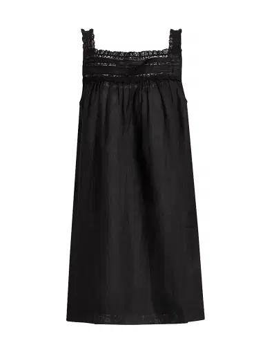 DÔEN Women's Bea Tent Minidress - Black | Thumbnail 1 DÔEN Women's Bea Tent Minidress - Black | Thumbnail 1