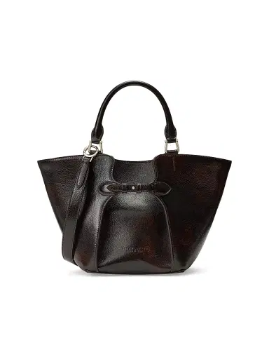 Ralph Lauren Collection Women's The Ralph Mini Belted Leather Tote Bag - Vintage Brown | Thumbnail 5 Ralph Lauren Collection Women's The Ralph Mini Belted Leather Tote Bag - Vintage Brown | Thumbnail 5