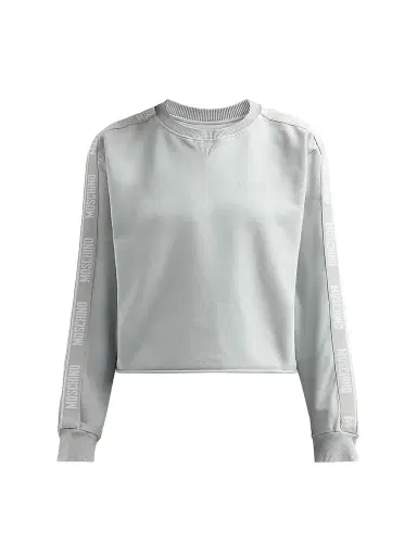 Moschino Women's Logo Stretch-Cotton Fleece Sweatshirt - Grey | Thumbnail 1 Moschino Women's Logo Stretch-Cotton Fleece Sweatshirt - Grey | Thumbnail 1