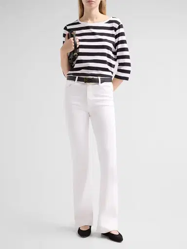 Majestic Filatures Women's Soft Touch Stripe Boatneck Shirt - Marine | Thumbnail 2 Majestic Filatures Women's Soft Touch Stripe Boatneck Shirt - Marine | Thumbnail 2