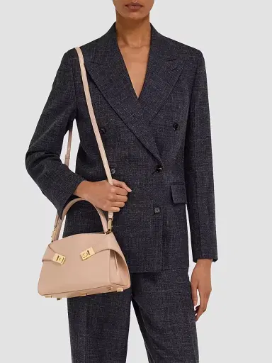 Ferragamo Women's Hug Mini Leather Top Handle Bag | Thumbnail 2 Ferragamo Women's Hug Mini Leather Top Handle Bag | Thumbnail 2