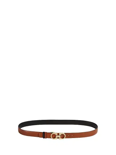 Ferragamo Women's Donna Gancini Reversible Leather Belt - Sella Nero - Size XS | Thumbnail 1 Ferragamo Women's Donna Gancini Reversible Leather Belt - Sella Nero - Size XS | Thumbnail 1