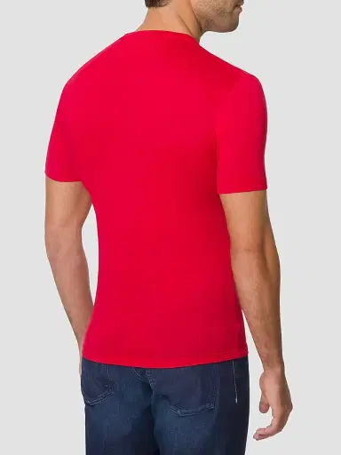 Stefano Ricci Men's Eagle Embroidered Logo T-Shirt - Spy Red | Thumbnail 3 Stefano Ricci Men's Eagle Embroidered Logo T-Shirt - Spy Red | Thumbnail 3