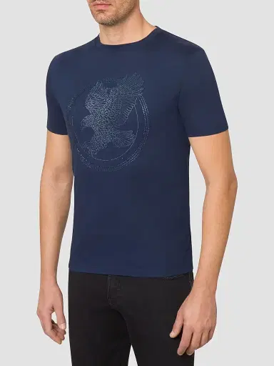 Stefano Ricci Men's Eagle Crystal Design T-Shirt | Thumbnail 2 Stefano Ricci Men's Eagle Crystal Design T-Shirt | Thumbnail 2
