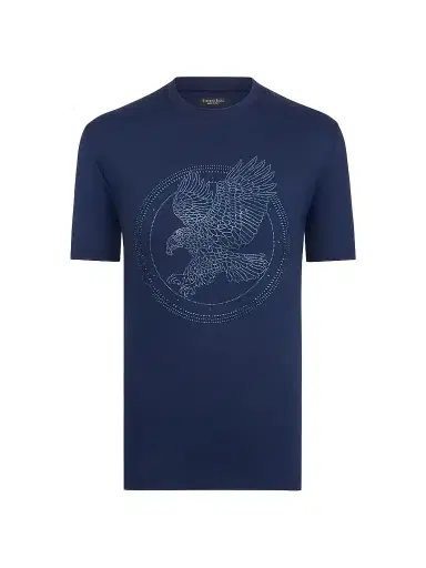 Stefano Ricci Men's Eagle Crystal Design T-Shirt | Thumbnail 1 Stefano Ricci Men's Eagle Crystal Design T-Shirt | Thumbnail 1