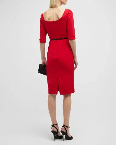 BLACK HALO Jackie 3/4-Sleeve Sheath Dress | Thumbnail 6 BLACK HALO Jackie 3/4-Sleeve Sheath Dress | Thumbnail 6