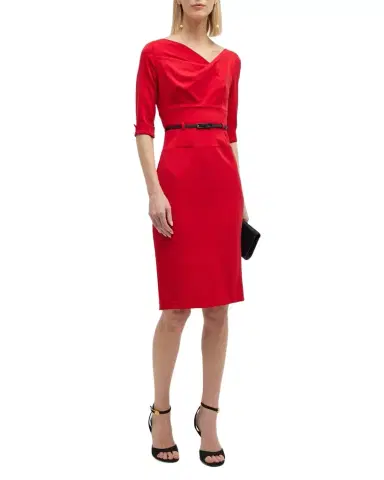 BLACK HALO Jackie 3/4-Sleeve Sheath Dress | Thumbnail 1 BLACK HALO Jackie 3/4-Sleeve Sheath Dress | Thumbnail 1
