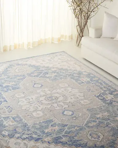 Lauren Ralph Lauren Percy Blue Hand-Woven Rug | Thumbnail 7 Lauren Ralph Lauren Percy Blue Hand-Woven Rug | Thumbnail 7