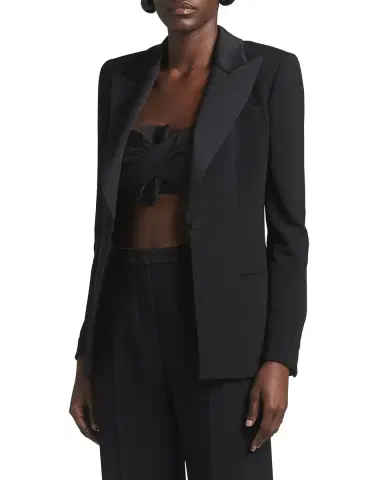 Giorgio Armani Single-Breasted Tuxedo Jacket | Thumbnail 1 Giorgio Armani Single-Breasted Tuxedo Jacket | Thumbnail 1