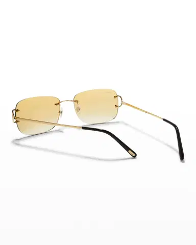 Cartier Men 's Rimless Metal Sunglasses | Thumbnail 2 Cartier Men 's Rimless Metal Sunglasses | Thumbnail 2