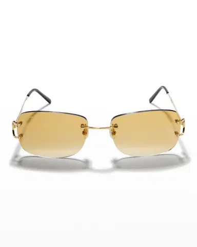 Cartier Men 's Rimless Metal Sunglasses | Thumbnail 3 Cartier Men 's Rimless Metal Sunglasses | Thumbnail 3